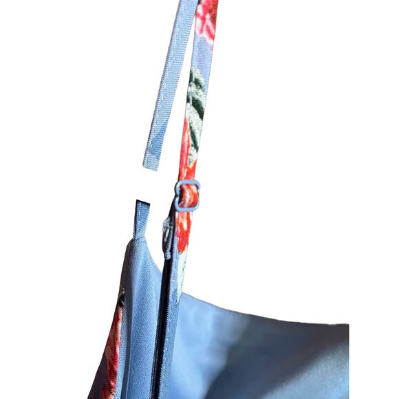 BOG Collective NWT Maxi Dress Size Medium. Light Blue And Pink Floral - Picture 9 of 9